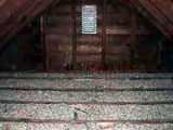 image of vermiculite attic insulation.