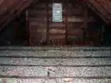 image of vermiculite attic insulation.