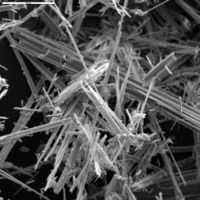 Closeup image of Anthophyllite-Asbestos fibers