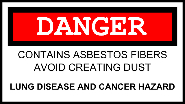 Asbestos Danger Sign Lung Disease Cancer Hazard