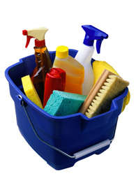 Household Products used in cleaning house