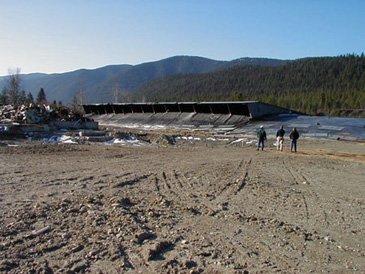 Libby Mt vermiculite screening plant.