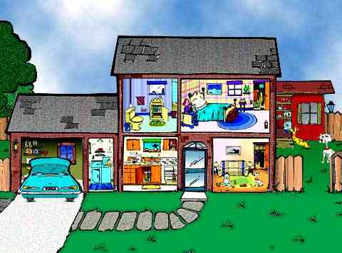 Nifty little house cross-section