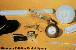 Common sources of Mercury such as batteries, fluorescent light bulbs, and mercury thermometers - see Mercury MSDS below for more sources