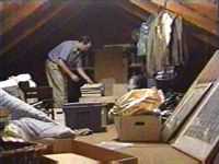 Working in the attic can be dangerous.
