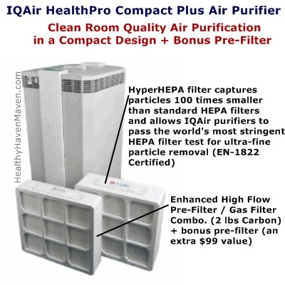 iqair healthpro compact air purifier